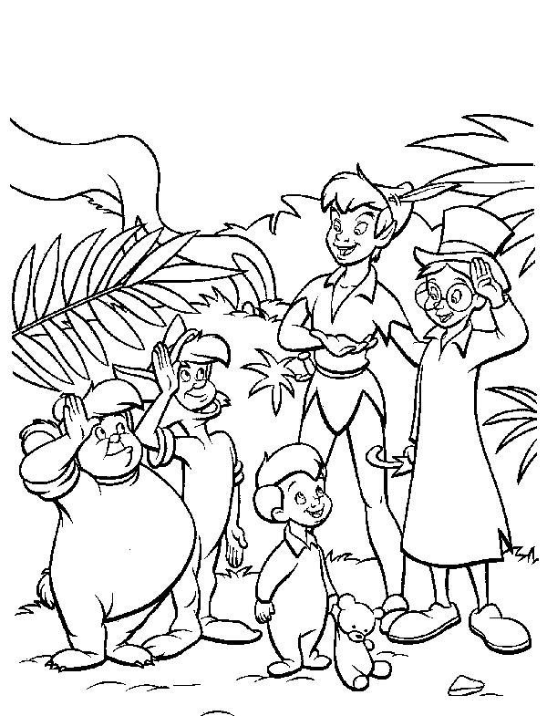 Peterpan coloring pages