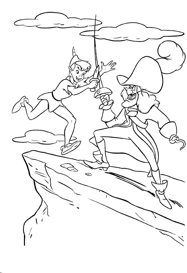 Peterpan coloring pages