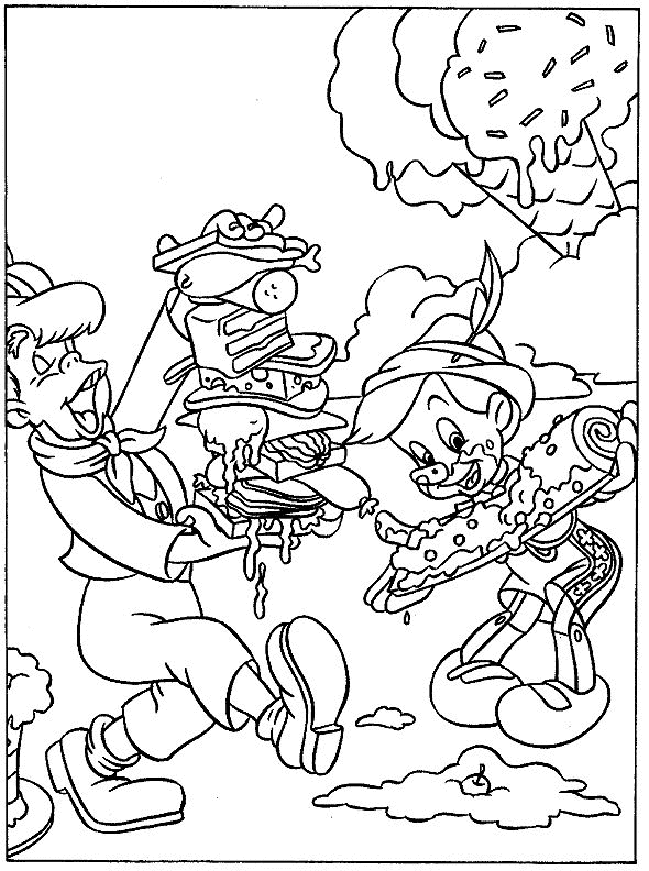 Pinocchio coloring pages