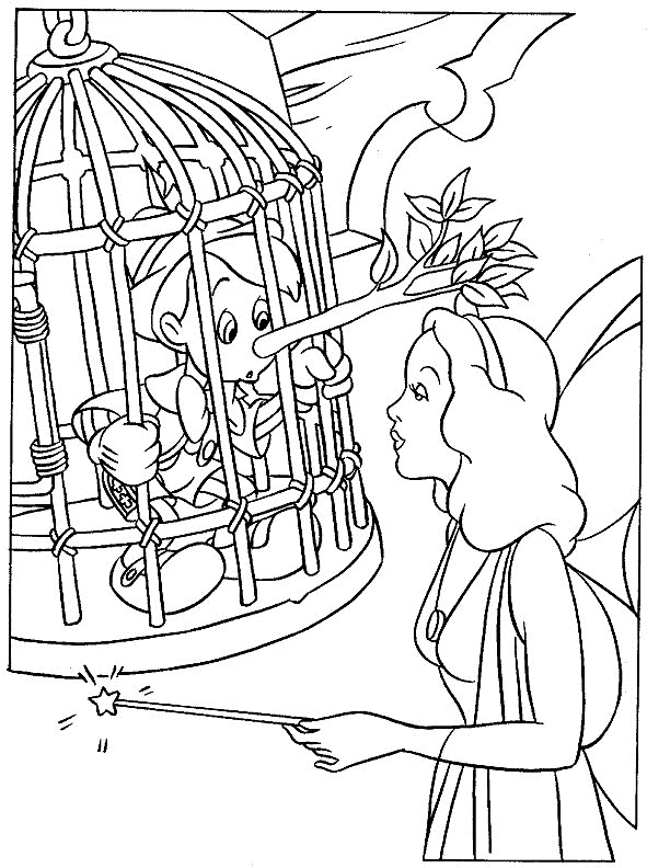 Pinocchio coloring pages