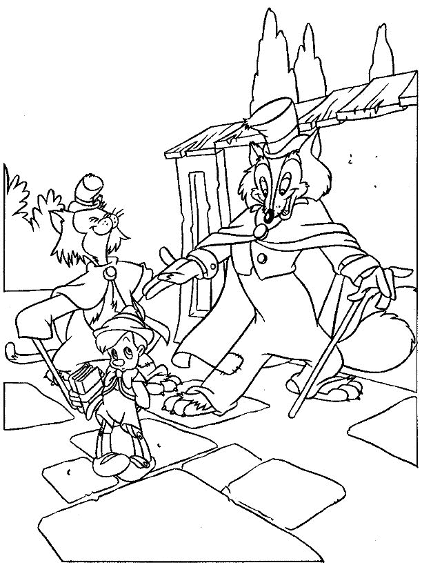 Pinocchio coloring pages