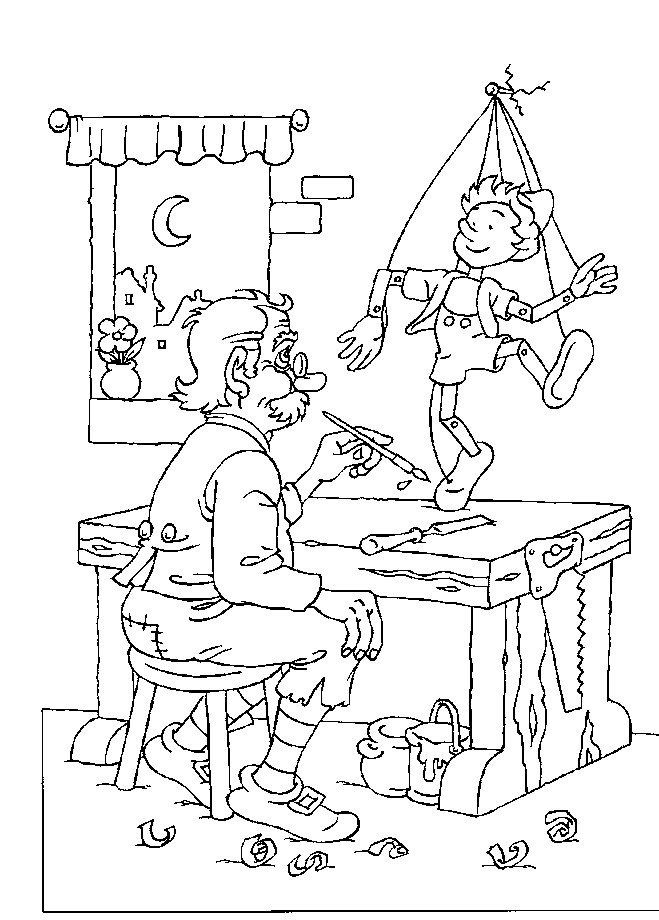 Pinocchio coloring pages