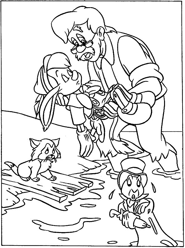 Pinocchio coloring pages