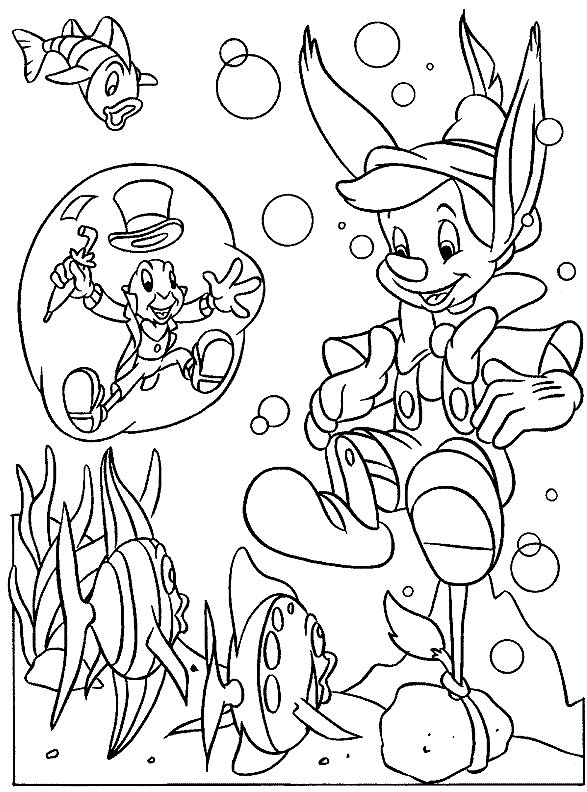 Pinocchio coloring pages