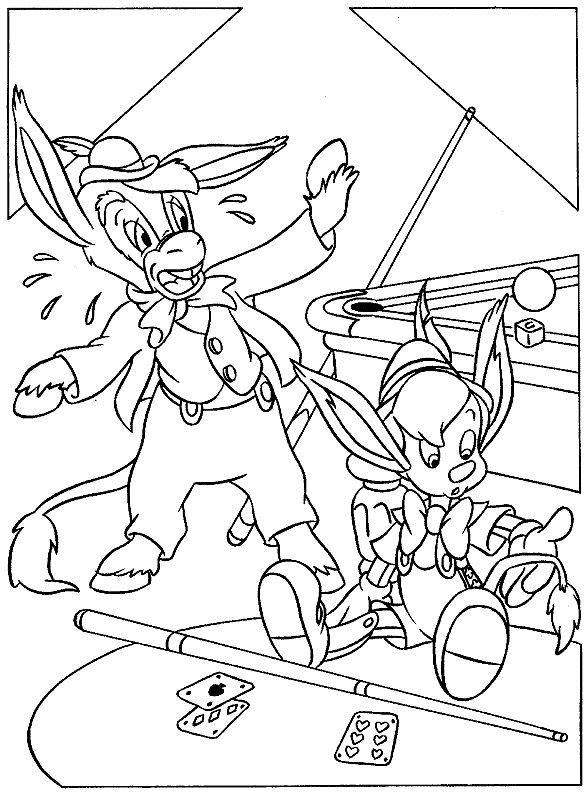 Pinocchio coloring pages