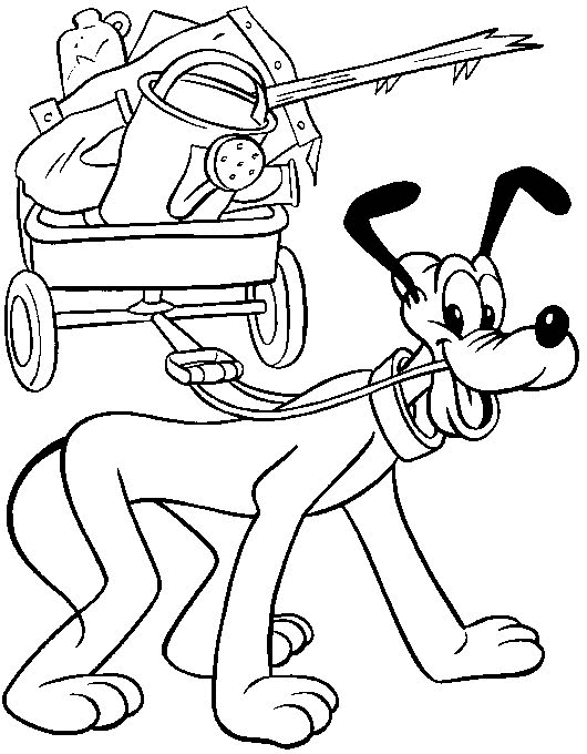 Pluto coloring pages