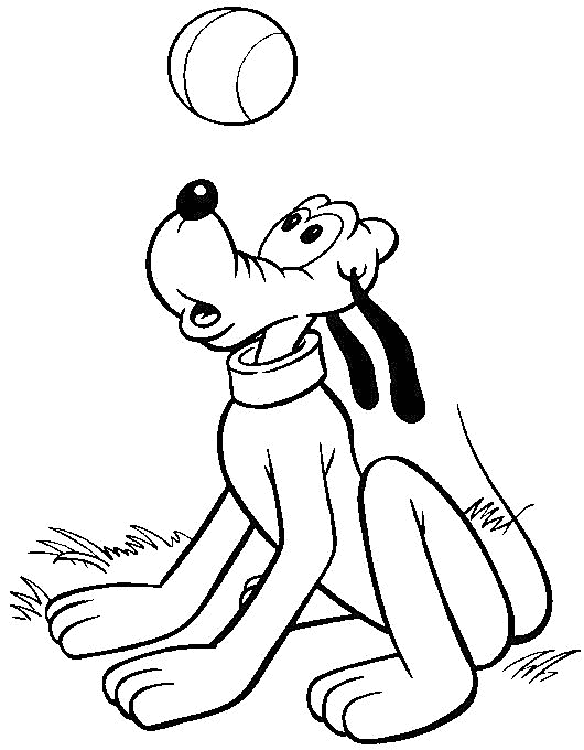 Pluto coloring pages