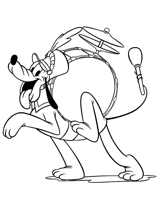 Pluto coloring pages