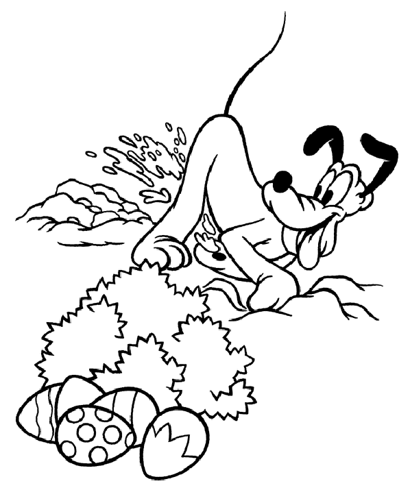 Pluto coloring pages