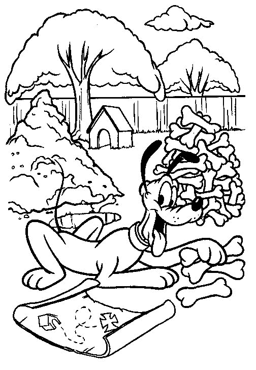 Pluto coloring pages