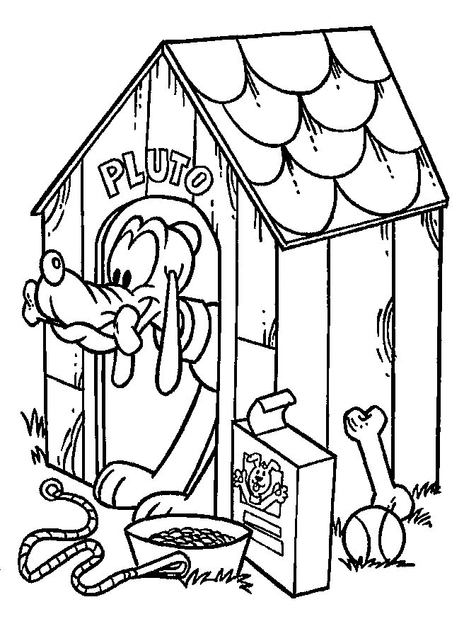 Pluto coloring pages