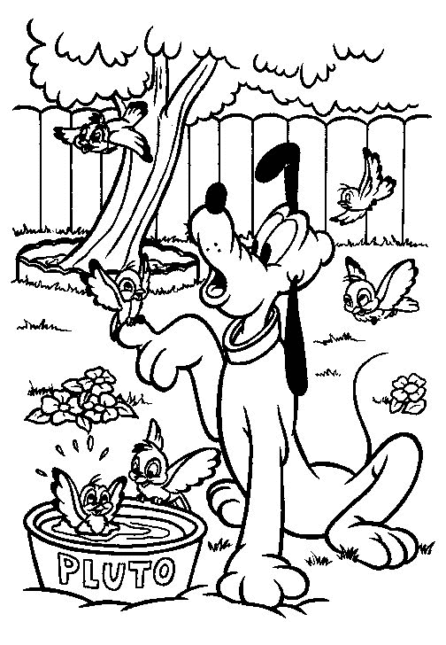 Pluto coloring pages