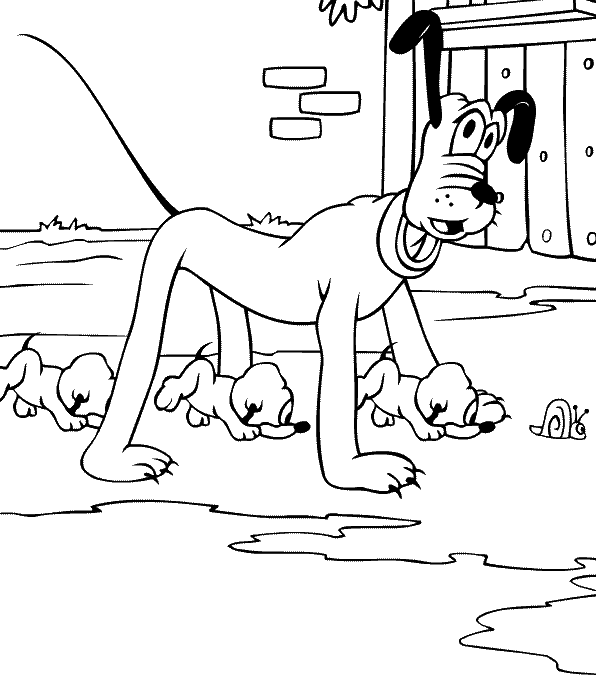 Pluto coloring pages