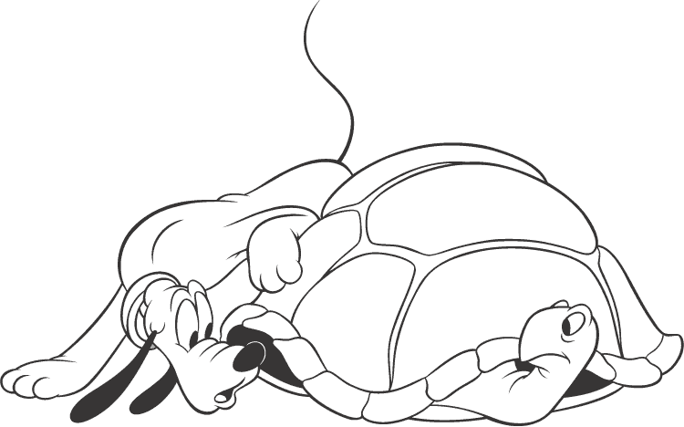 Pluto coloring pages