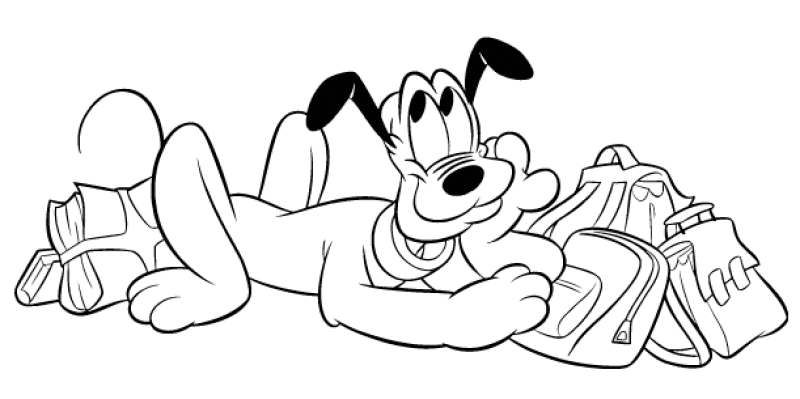 Pluto coloring pages