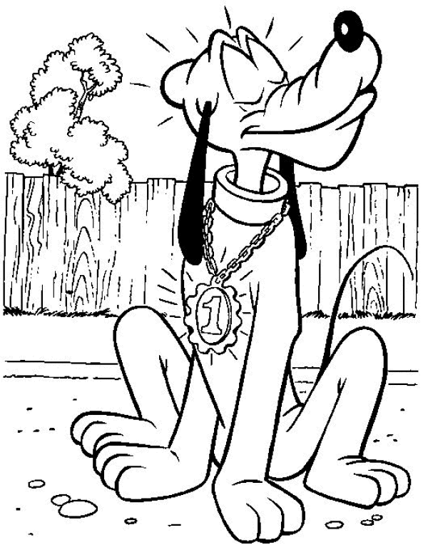 Pluto coloring pages