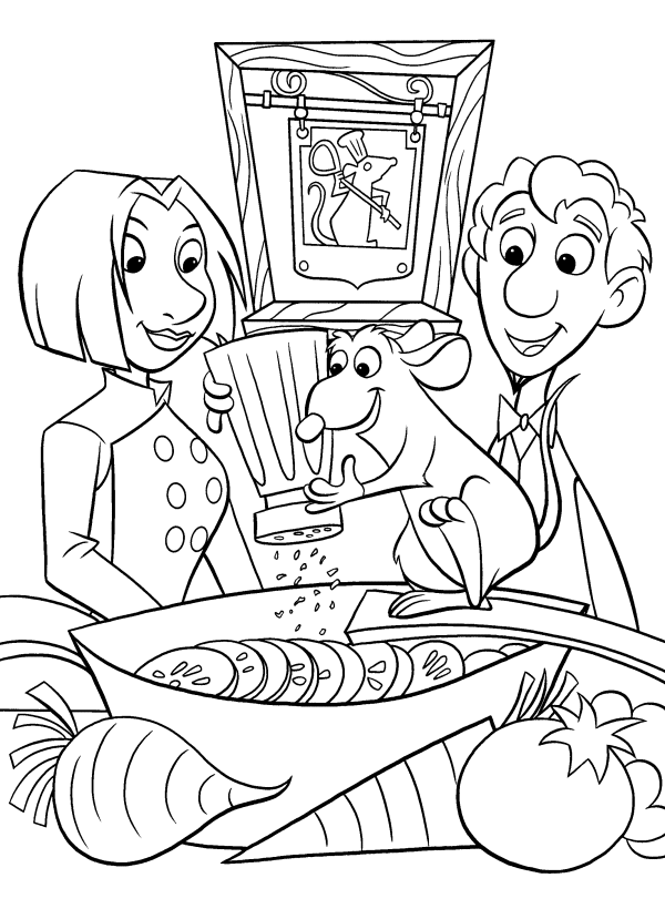 Ratatouille coloring pages