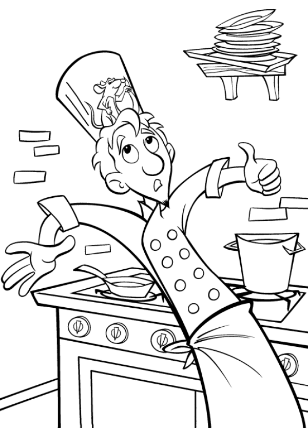 Disney Ratatouille Coloring Pages | Let's Coloring The World