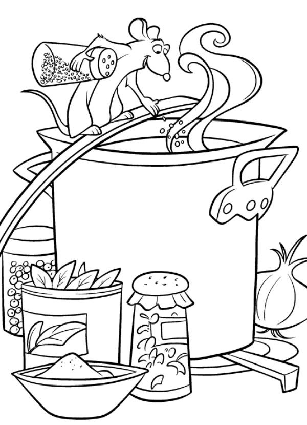 Ratatouille coloring pages