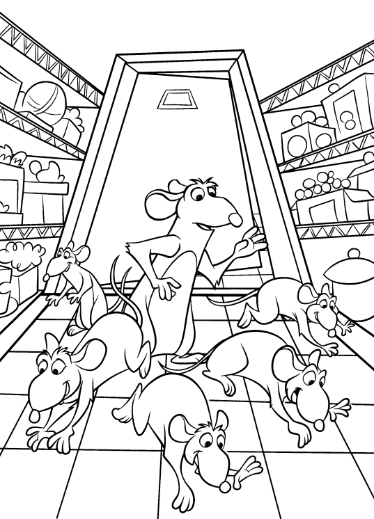 Ratatouille coloring pages