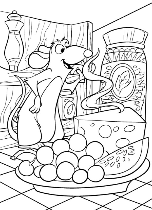 Ratatouille coloring pages