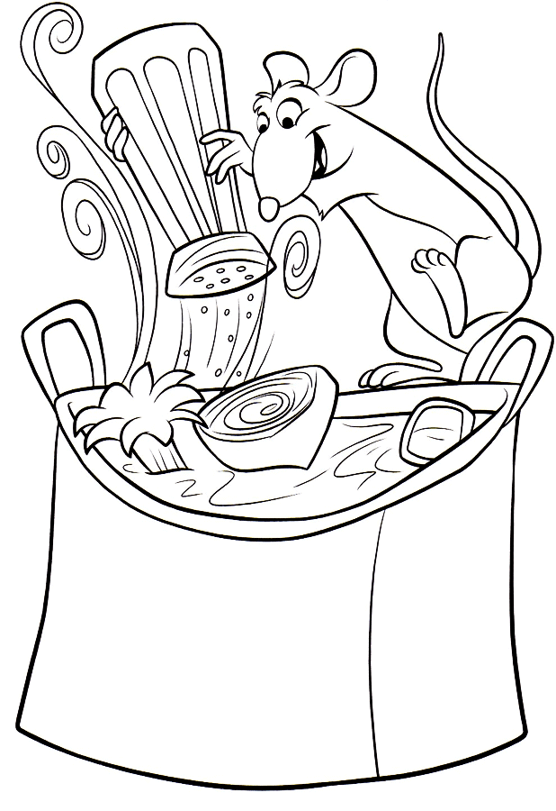 Ratatouille coloring pages