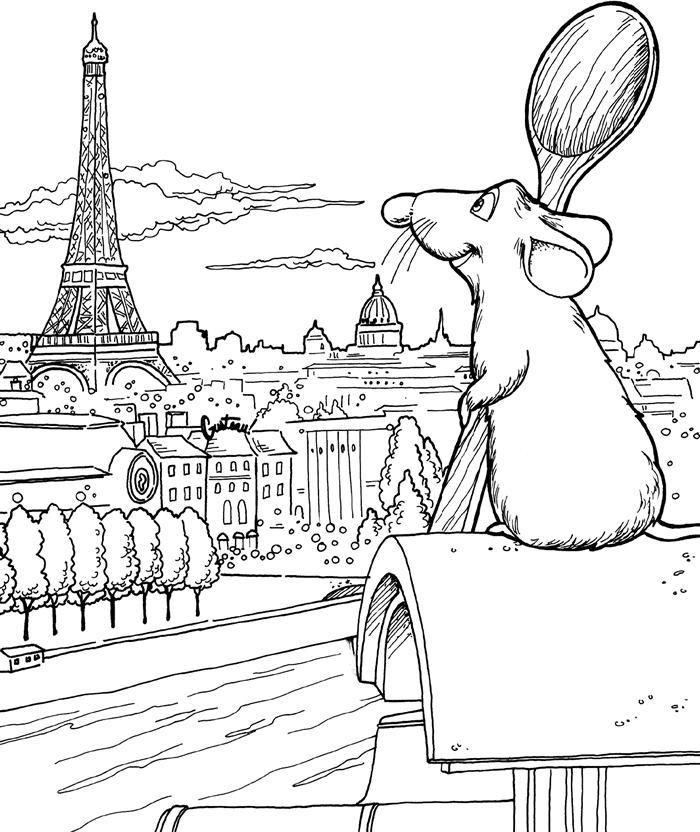 Ratatouille coloring pages