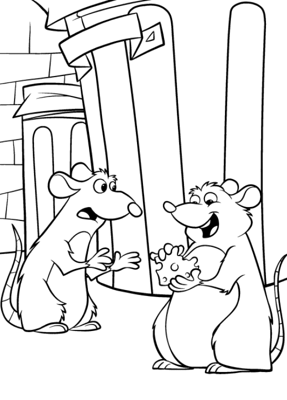 Ratatouille coloring pages