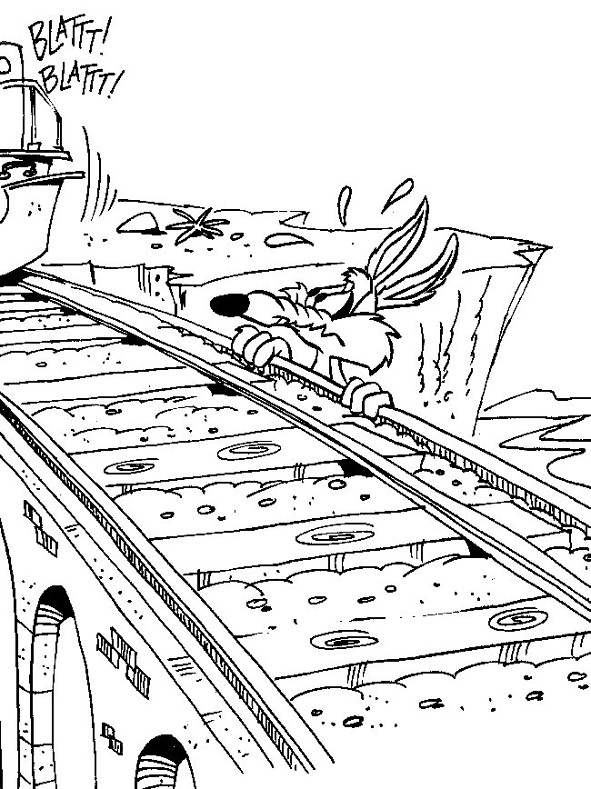 Road runner coloring pages
