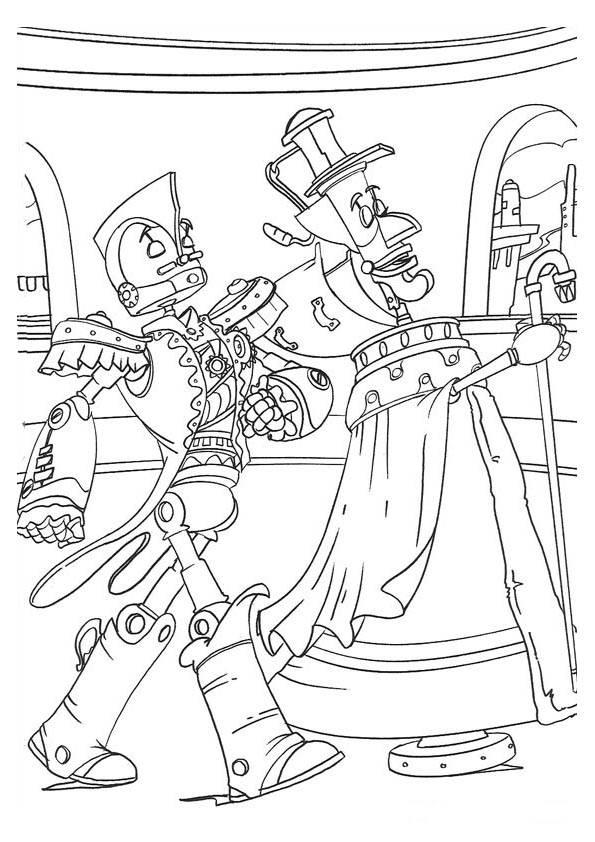 Robots coloring pages