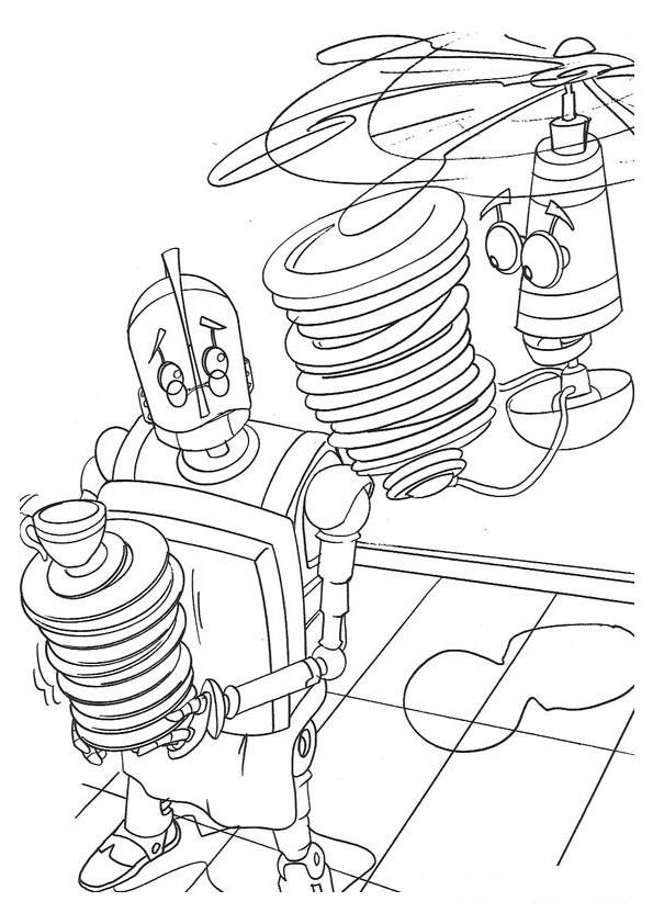 Robots coloring pages