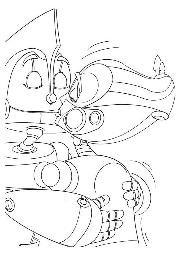 Robots coloring pages