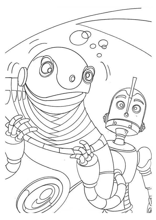 Robots coloring pages