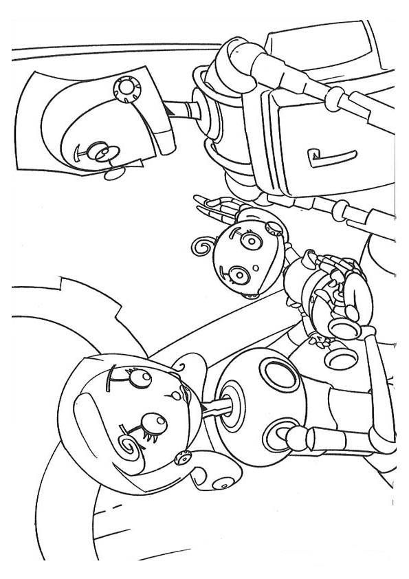 Robots coloring pages