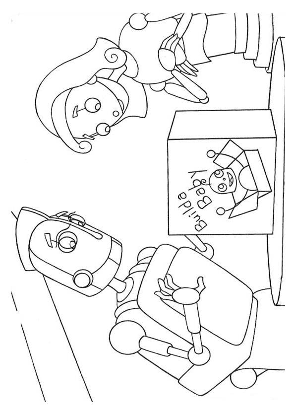 Robots coloring pages