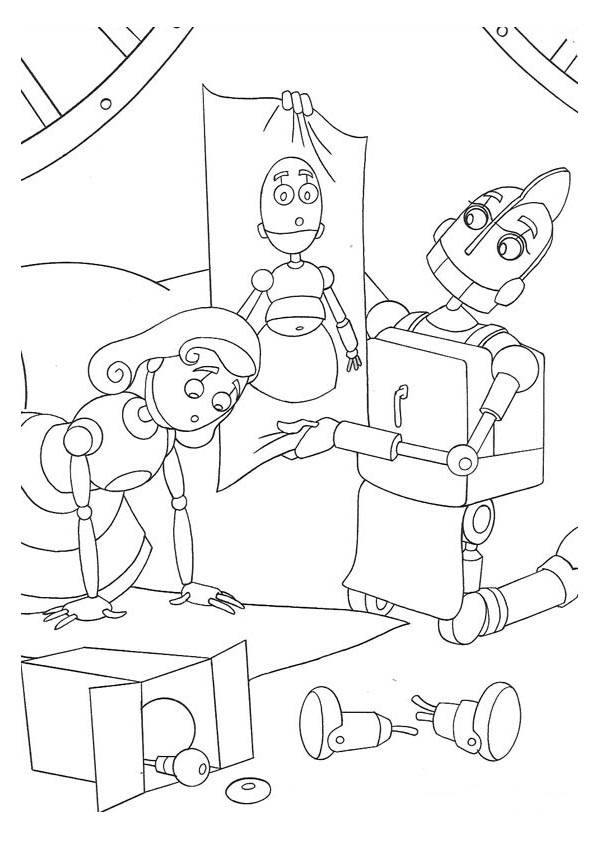 Robots coloring pages