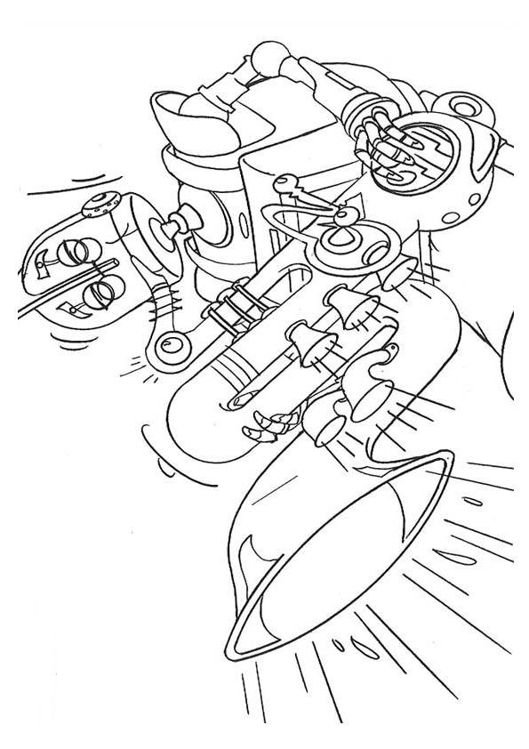 Robots coloring pages