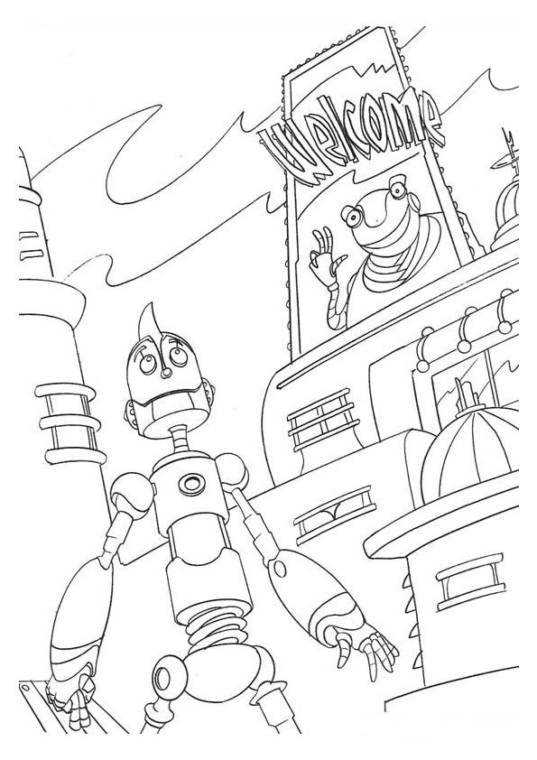 Robots coloring pages