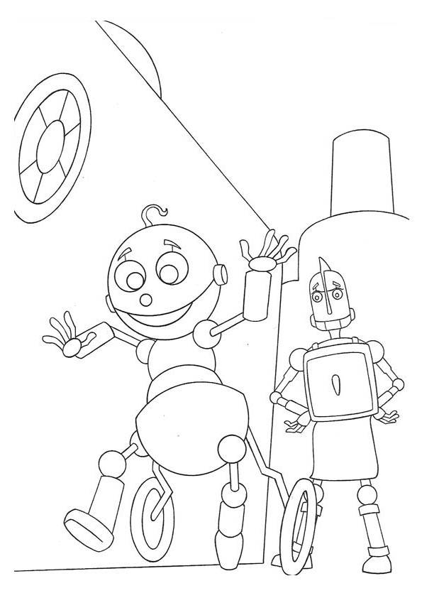 Robots coloring pages