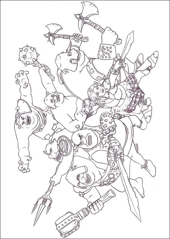 Shrek 4 coloring pages