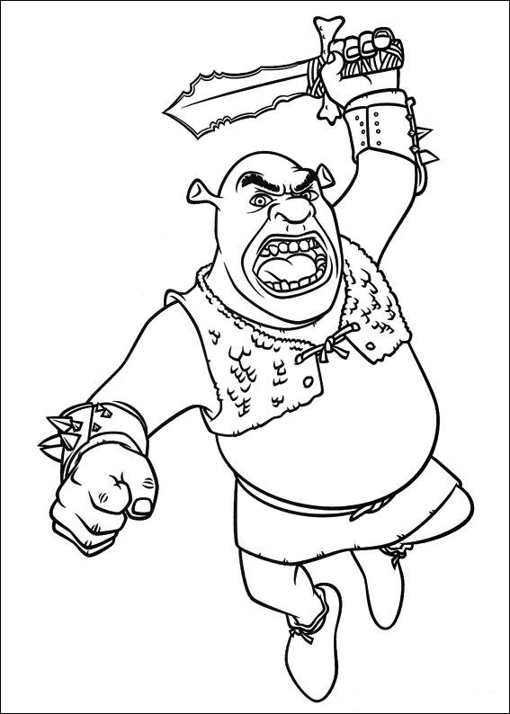 Shrek 4 coloring pages