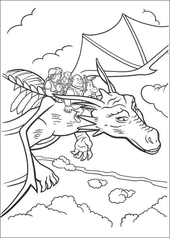 Shrek 4 coloring pages