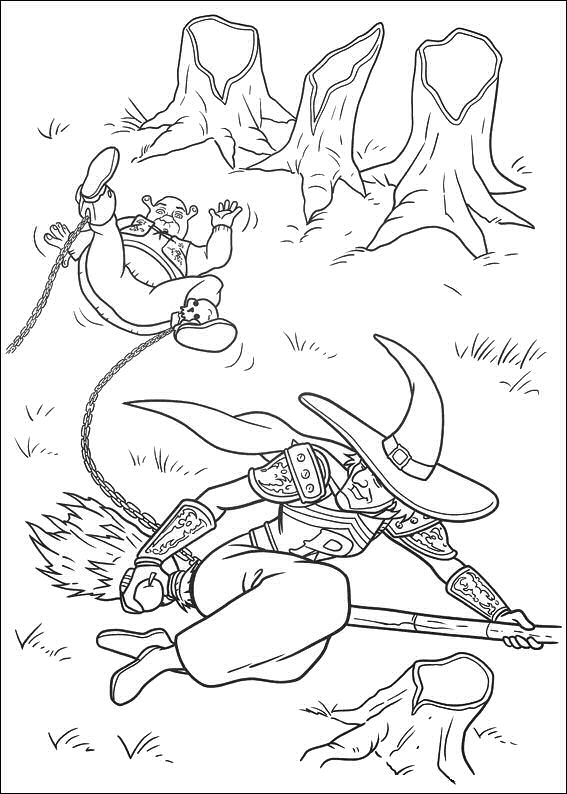 Shrek 4 coloring pages