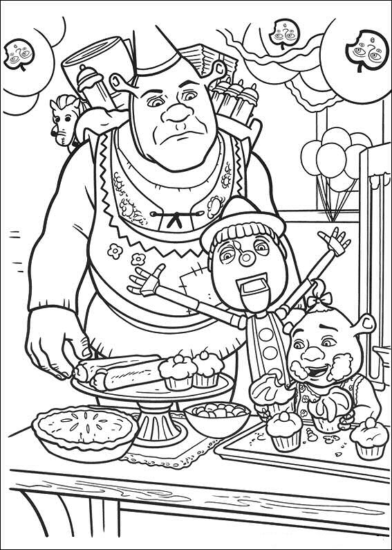 Shrek 4 coloring pages