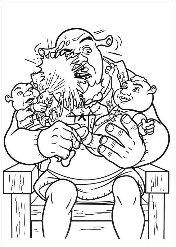 Shrek 4 coloring pages