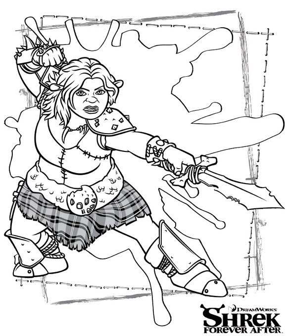 Shrek 4 coloring pages