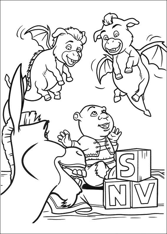 Shrek 4 coloring pages