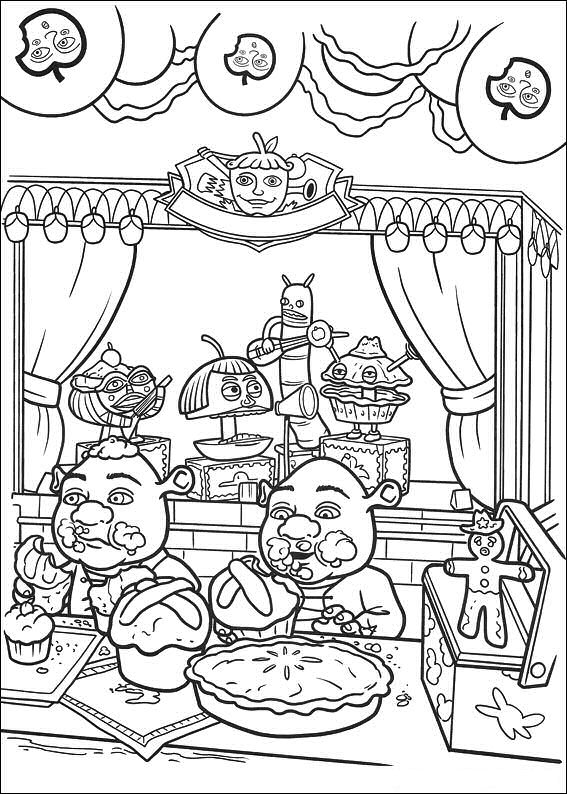 Shrek 4 coloring pages