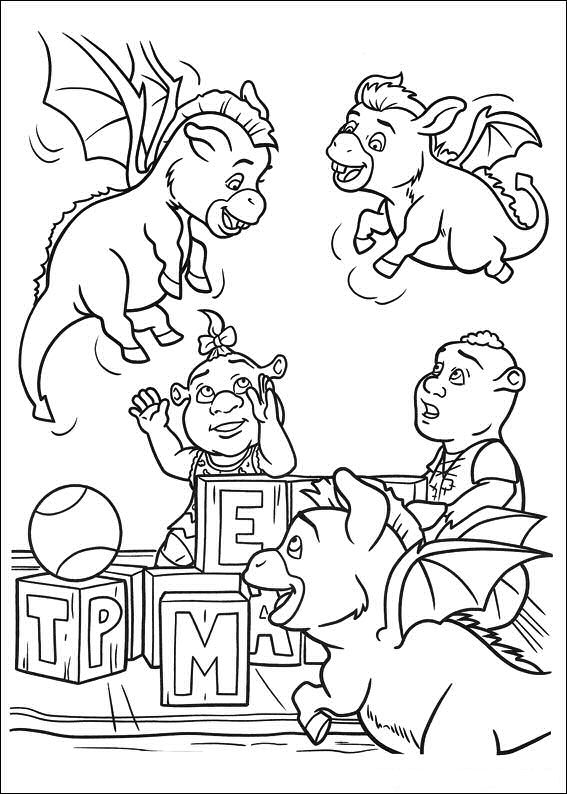 Shrek 4 coloring pages