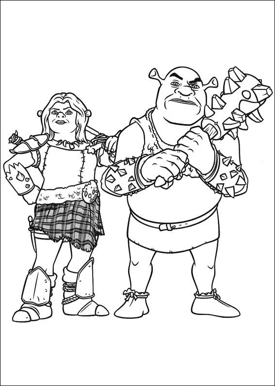 Shrek 4 coloring pages